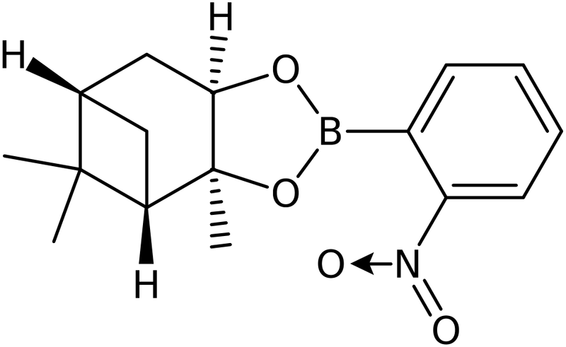 (1S,2S,6R,8S)-2,9,9-Trimethyl-4-(2-nitrophenyl)-3,5-dioxa-4-boratricyclo[6.1.1.0_,6]decane, NX74068