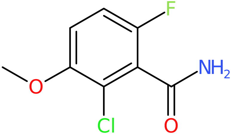 CAS: 886761-58-6 | 2-Chloro-6-fluoro-3-methoxybenzamide, >97%, NX66881