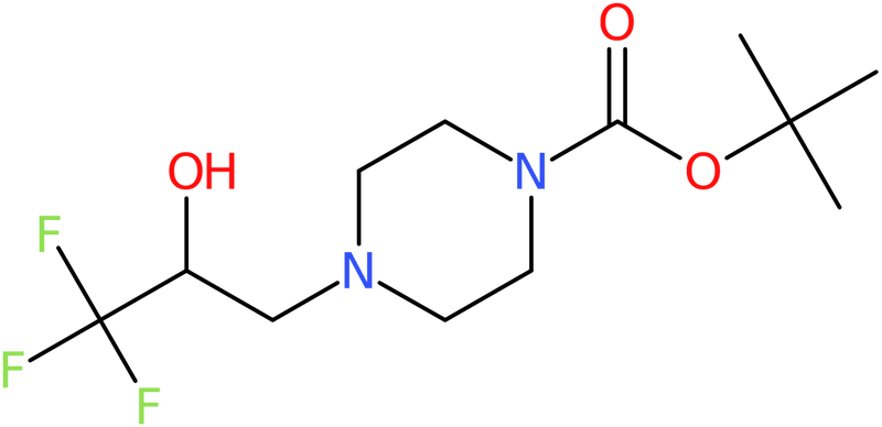 tert-Butyl 4-(3,3,3-trifluoro-2-hydroxypropyl)piperazine-1-carboxylate, NX74513