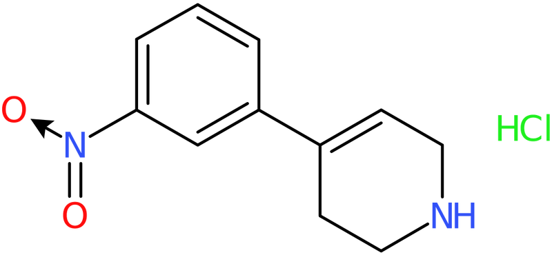 CAS: 2409597-54-0 | 4-(3-Nitrophenyl)-1,2,3,6-tetrahydropyridine hydrochloride, NX36955