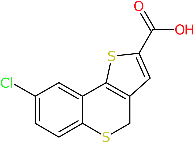 CAS: 255395-56-3 | 8-Chloro-4H-thieno[3,2-c]thiochromene-2-carboxylic acid, NX37947