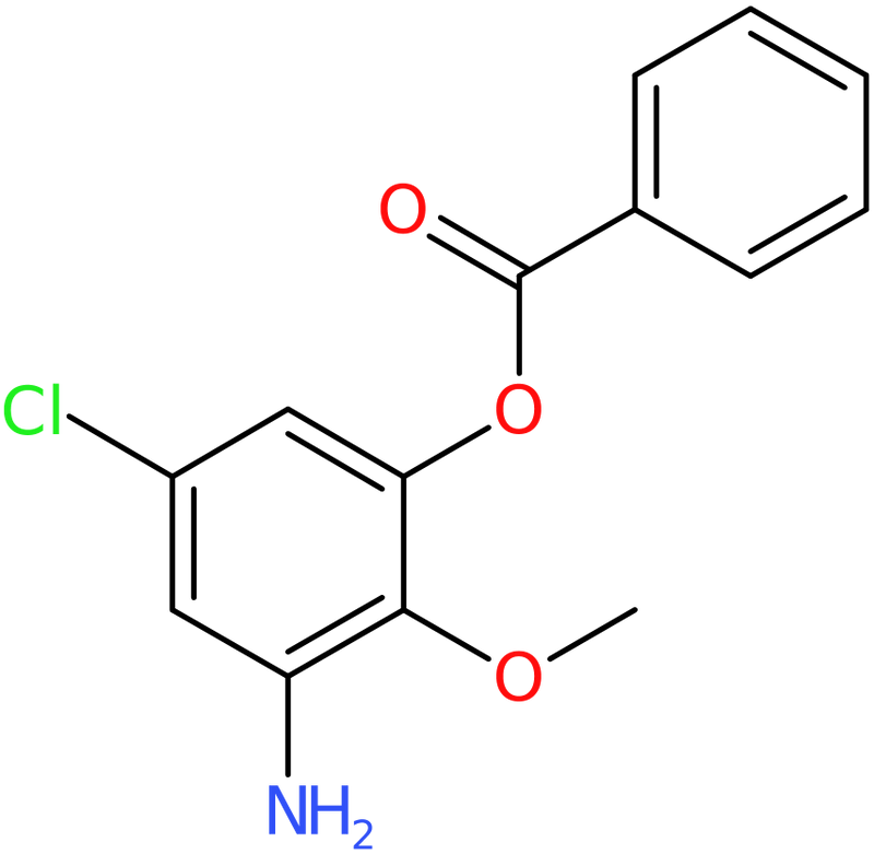 CAS: 1228182-63-5 | 3-Amino-5-chloro-2-methoxyphenyl benzoate, >95%, NX18313