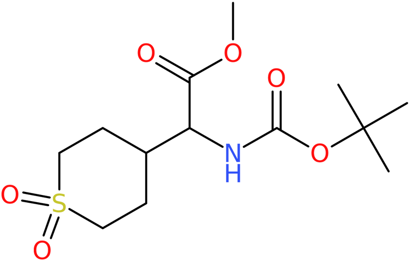 CAS: 1219371-51-3 | Methyl 2-(Boc-amino)-2-(1,1-dioxo-4-tetrahydrothiopyranyl)acetate, NX17907