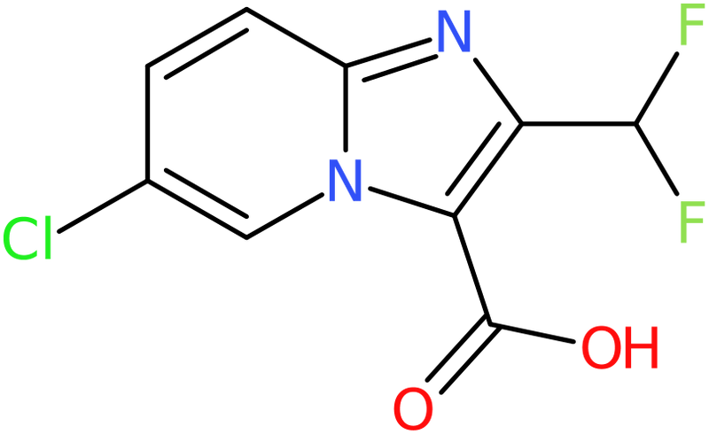 CAS: 2451256-50-9 | 6-Chloro-2-(difluoromethyl)imidazo[1,2-a]pyridine-3-carboxylic acid, NX37278