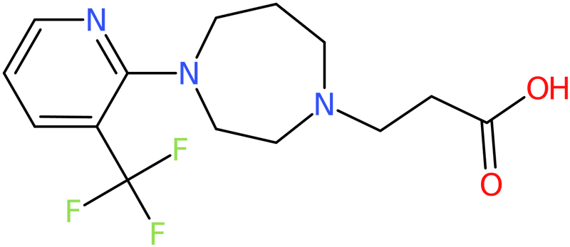 CAS: 1227955-01-2 | 3-{4-[3-(Trifluoromethyl)pyridin-2-yl]homopiperazin-1-yl}propanoic acid, NX18284