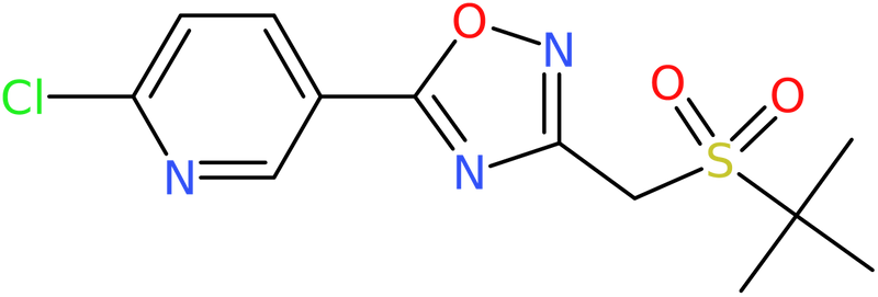 CAS: 680216-16-4 | 5-{3-[(tert-Butylsulphonyl)methyl]-1,2,4-oxadiazol-5-yl}-2-chloropyridine, NX58013