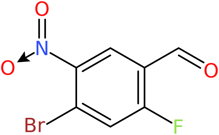 CAS: 679839-39-5 | 4-Bromo-2-fluoro-5-nitrobenzaldehyde, >95%, NX57972