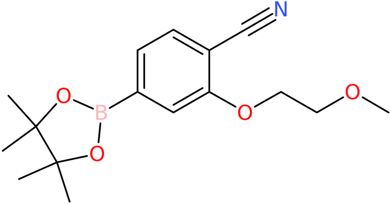 2-(2-Methoxyethoxy)-4-(tetramethyl-1,3,2-dioxaborolan-2-yl)benzonitrile, NX74069