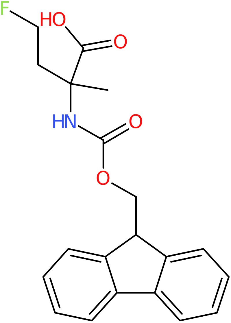 2-({[(9H-Fluoren-9-yl)methoxy]carbonyl}amino)-4-fluoro-2-methylbutanoic acid, NX74469