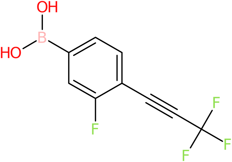 3-Fluoro-4-(3,3,3-trifluoro-1-propyn-1-yl)benzeneboronic acid, NX74597