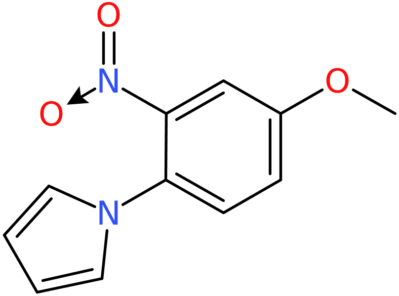 CAS: 59194-25-1 | 1-(4-Methoxy-2-nitrophenyl)-1H-pyrrole, >95%, NX54144