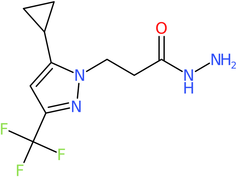 CAS: 1001518-97-3 | 3-[5-Cyclopropyl-3-(trifluoromethyl)-1H-pyrazol-1-yl]propanehydrazide, NX10270