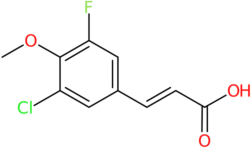CAS: 886501-39-9 | 3-Chloro-5-fluoro-4-methoxycinnamic acid, NX66810