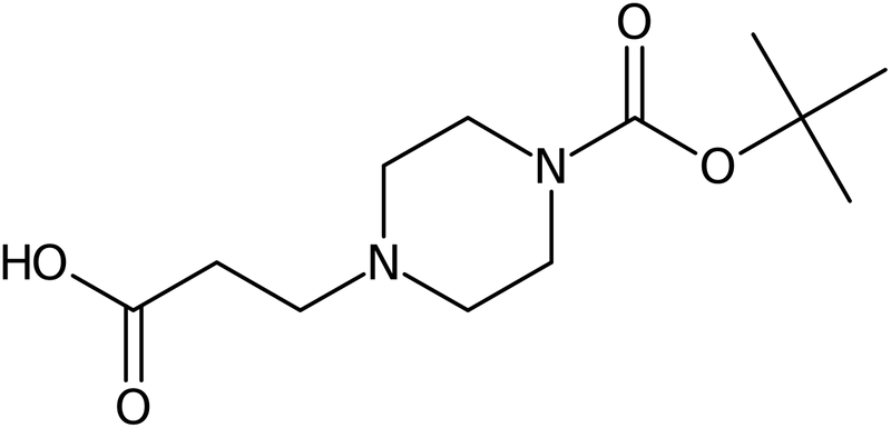 CAS: 242459-97-8 | 3-[4-(tert-Butoxycarbonyl)piperazin-1-yl]propanoic acid, NX37058