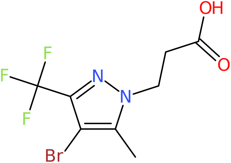CAS: 1001518-85-9 | 3-[4-Bromo-5-methyl-3-(trifluoromethyl)-1H-pyrazol-1-yl]propanoic acid, NX10263
