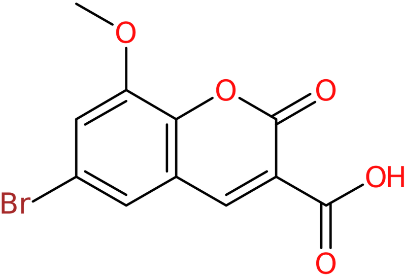 CAS: 119686-34-9 | 6-Bromo-8-methoxy-2-oxo-2H-chromene-3-carboxylic acid, NX16582