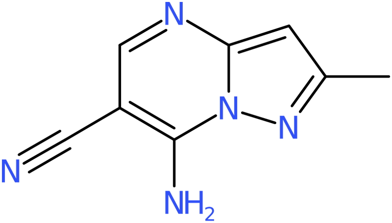 CAS: 255389-59-4 | 7-Amino-2-methylpyrazolo[1,5-a]pyrimidine-6-carbonitrile, >95%, NX37944