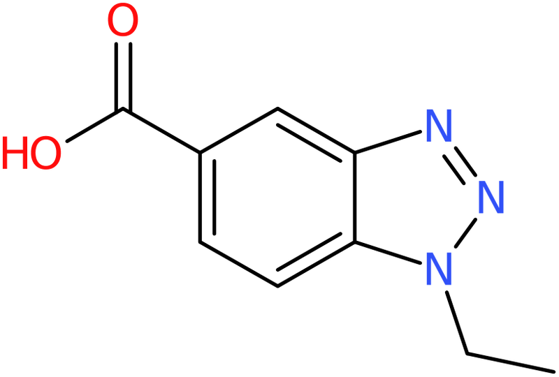CAS: 691363-31-2 | 1-Ethyl-1H-1,2,3-benzotriazole-5-carboxylic acid, >98%, NX58418