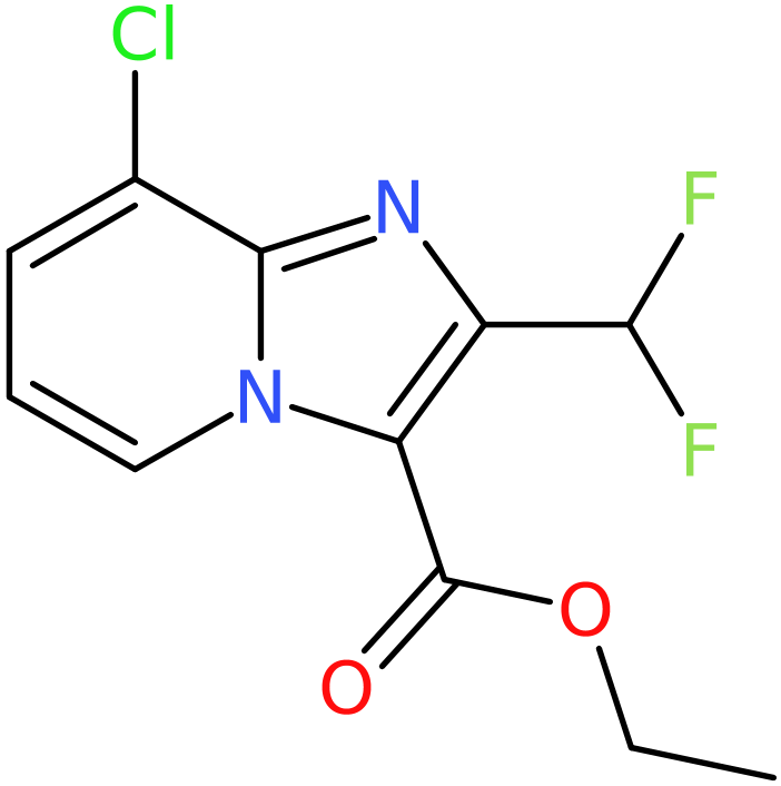 CAS: 2451256-47-4 | Ethyl 8-chloro-2-(difluoromethyl)imidazo[1,2-a]pyridine-3-carboxylate, NX37276
