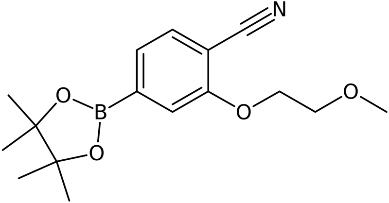2-(2-Methoxyethoxy)-4-(tetramethyl-1,3,2-dioxaborolan-2-yl)benzonitrile, NX74069