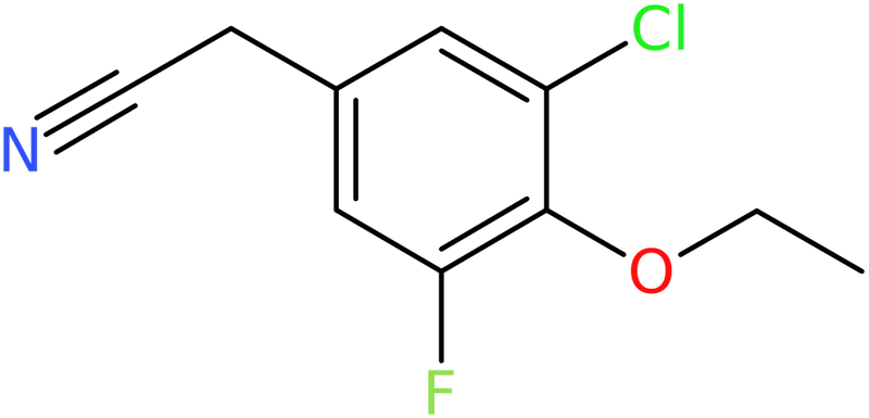 CAS: 1017778-94-7 | 3-Chloro-4-ethoxy-5-fluorophenylacetonitrile, >97%, NX11170