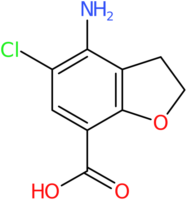 CAS: 123654-26-2 | 4-Amino-5-chloro-2,3-dihydrobenzofuran-7-carboxylic acid, >97%, NX18526