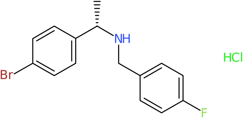 (1S)-1-(4-Bromophenyl)-N-[(4-fluorophenyl)methyl]ethanamine hydrochloride, NX74721