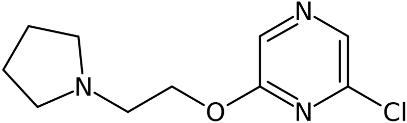 CAS: 1242240-90-9 | 2-(2-(Pyrrolidin-1-yl)ethoxy)-6-chloropyrazine, NX18724