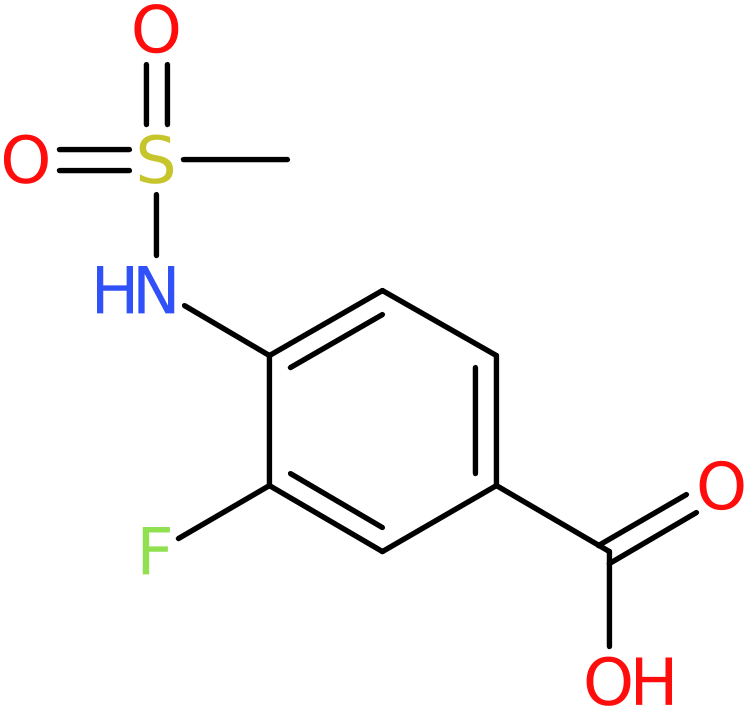 CAS: 716361-59-0 | 3-Fluoro-4-(methylsulfonamido)benzoic acid, NX59407