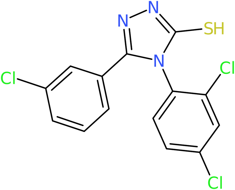 CAS: 885267-50-5 | 5-(3-Chlorophenyl)-4-(2,4-dichlorophenyl)-4H-1,2,4-triazole-3-thiol, NX66281