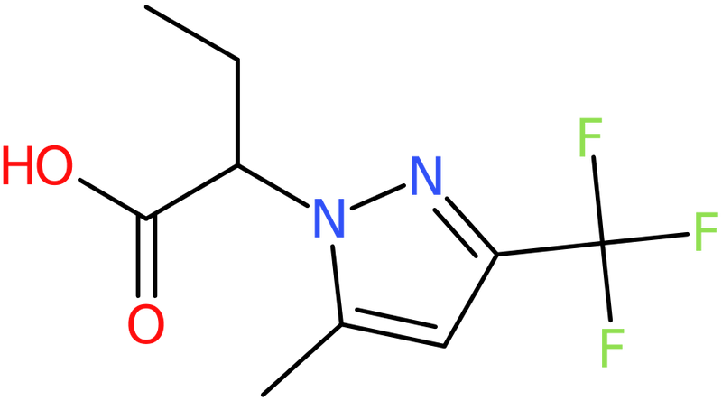 CAS: 1006348-57-7 | 2-[5-Methyl-3-(trifluoromethyl)-1H-pyrazol-1-yl]butanoic acid, NX10650