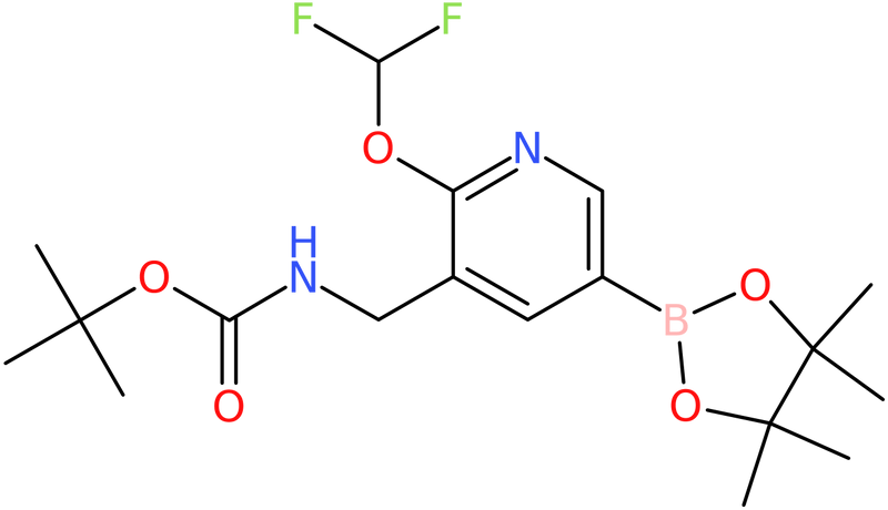 tert-Butyl (2-(difluoromethoxy)-5-(4,4,5,5-tetramethyl-1,3,2-dioxaborolan-2-yl)pyridin-3-yl)methylca, NX74600