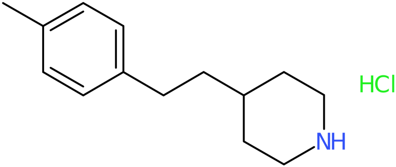 CAS: 654662-98-3 | 4-[2-(4-Methylphenyl)ethyl]-piperidine hydrochloride, >97%, NX56997