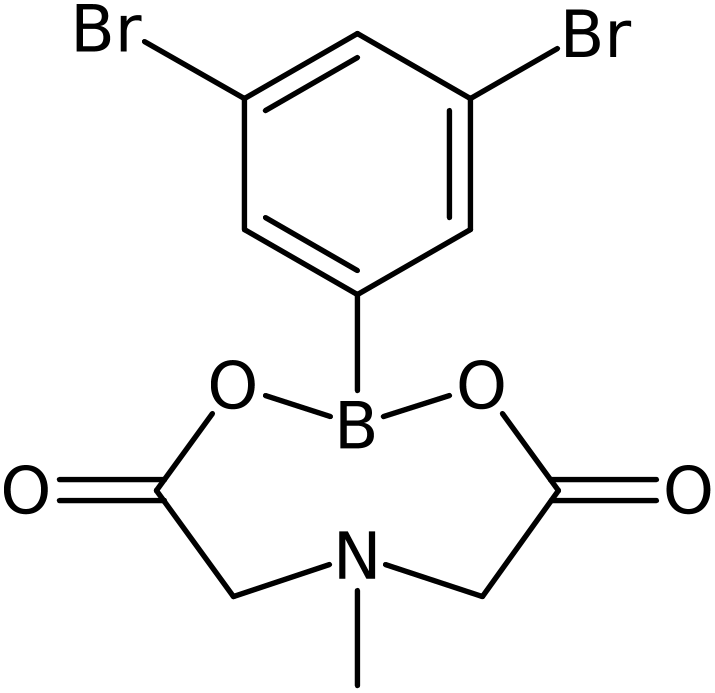 2-(3,5-Dibromophenyl)-6-methyl-1,3,6,2-dioxazaborocane-4,8-dione, NX74052