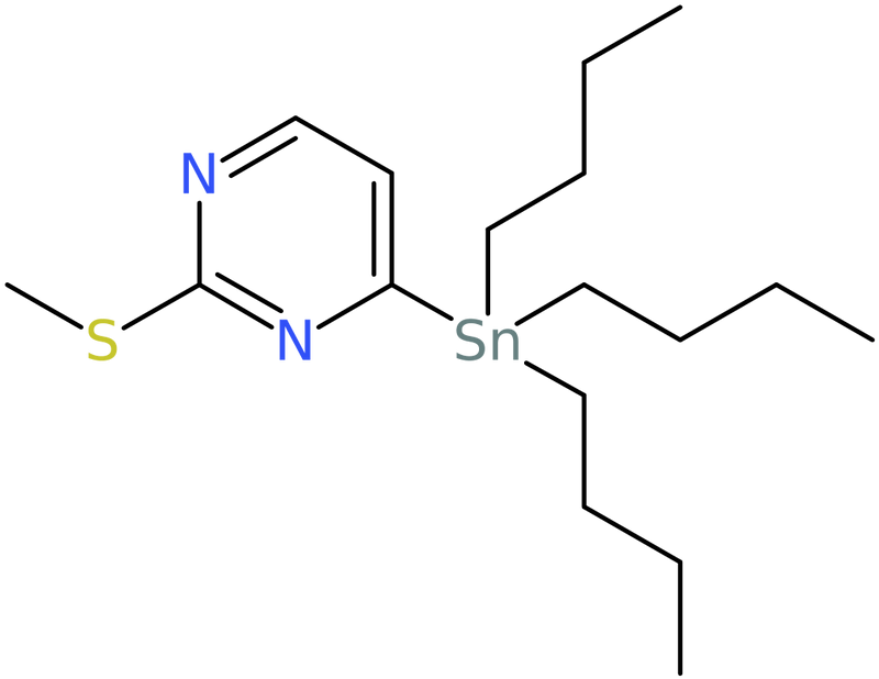 CAS: 123061-49-4 | 2-(Methylthio)-4-(tributylstannyl)pyrimidine, NX18382