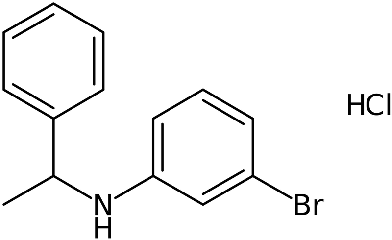 3-Bromo-N-(1-phenylethyl)aniline hydrochloride, NX74279