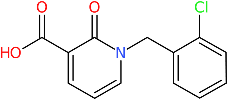 CAS: 66158-19-8 | 1-[(2-Chlorophenyl)methyl]-2-oxo-1,2-dihydropyridine-3-carboxylic acid, >95%, NX57299