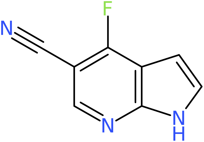 CAS: 1260381-44-9 | 4-Fluoro-1H-pyrrolo[2,3-b]pyridine-5-carbonitrile, >97%, NX19355