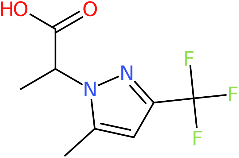 CAS: 1005566-34-6 | 2-[5-Methyl-3-(trifluoromethyl)-1H-pyrazol-1-yl]propanoic acid, NX10547