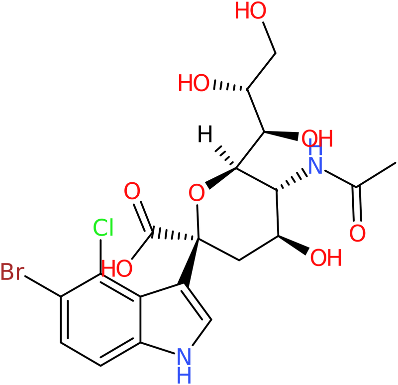 5-Bromo-4-chloro-3-indolyl-alpha-D-N-acetylneuraminic acid, NX74312