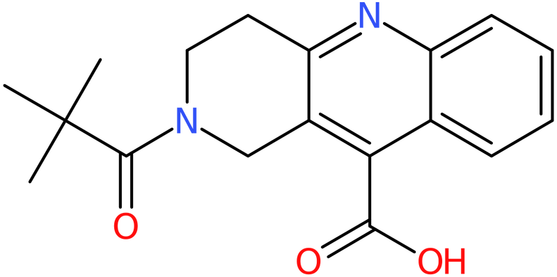 CAS: 887432-93-1 | 2-(tert-Butylcarbonyl)-1,2,3,4-tetrahydrobenzo[b][1,6]naphthyridine-10-carboxylic acid, >95%, NX67027