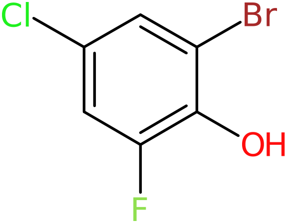 CAS: 886499-88-3 | 2-Bromo-4-chloro-6-fluorophenol, >98%, NX66759