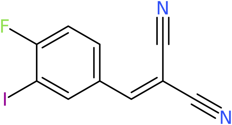 (4-Fluoro-3-iodobenzylidene)malononitrile, NX74519