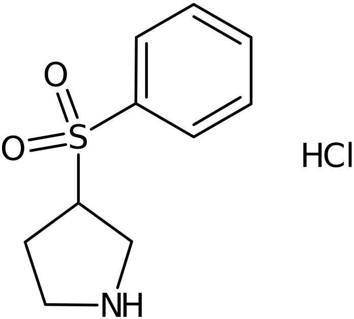 CAS: 1003562-01-3 | 3-(Phenylsulphonyl)pyrrolidine hydrochloride, NX10408