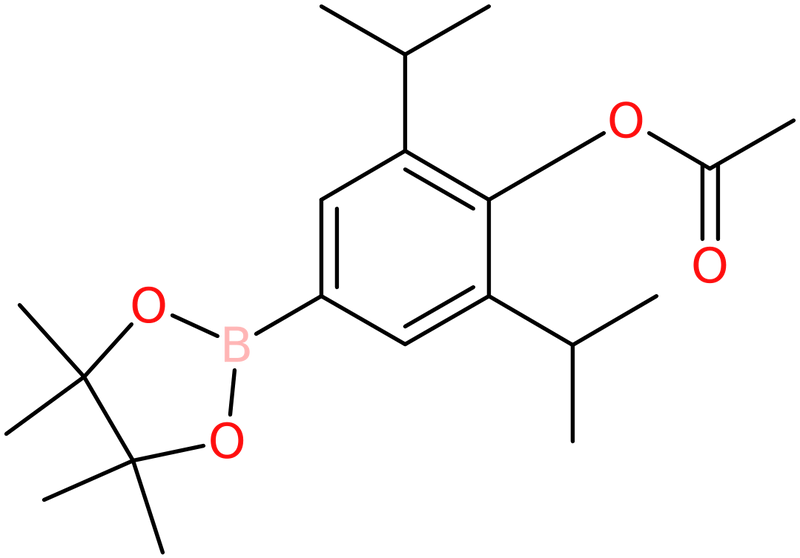 2,6-Bis(propan-2-yl)-4-(tetramethyl-1,3,2-dioxaborolan-2-yl)phenyl acetate, NX74063