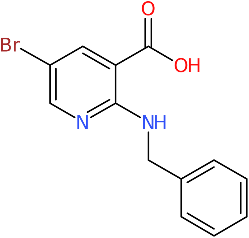 CAS: 1258846-87-5 | 2-(Benzylamino)-5-bromonicotinic acid, NX19282