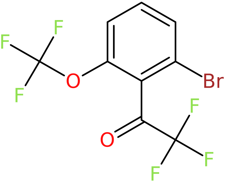 1-(2-Bromo-6-(trifluoromethoxy)phenyl)-2,2,2-trifluoroethan-1-one, >95%, NX74806