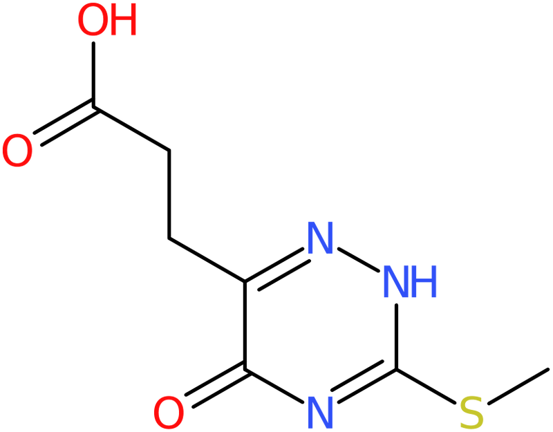 CAS: 100524-19-4 | 3-(2,5-Dihydro-3-methylthio-5-oxo-1,2,4-triazin-6-yl)propionic acid, NX10530