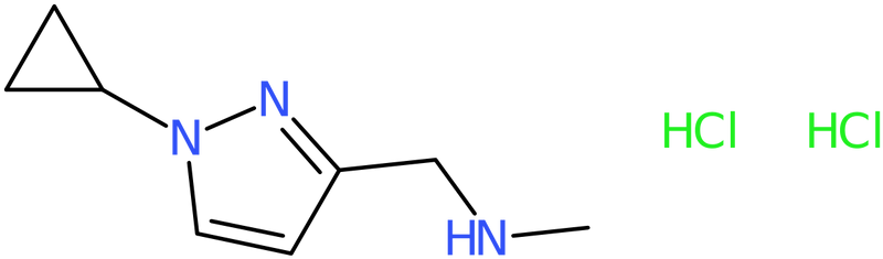 [(1-Cyclopropyl-1H-pyrazol-3-yl)methyl](methyl)amine dihydrochloride, >95%, NX74288