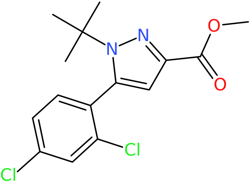 CAS: 2006277-42-3 | Methyl 1-(tert-Butyl)-5-(2,4-dichlorophenyl)pyrazole-3-carboxylate, NX32796